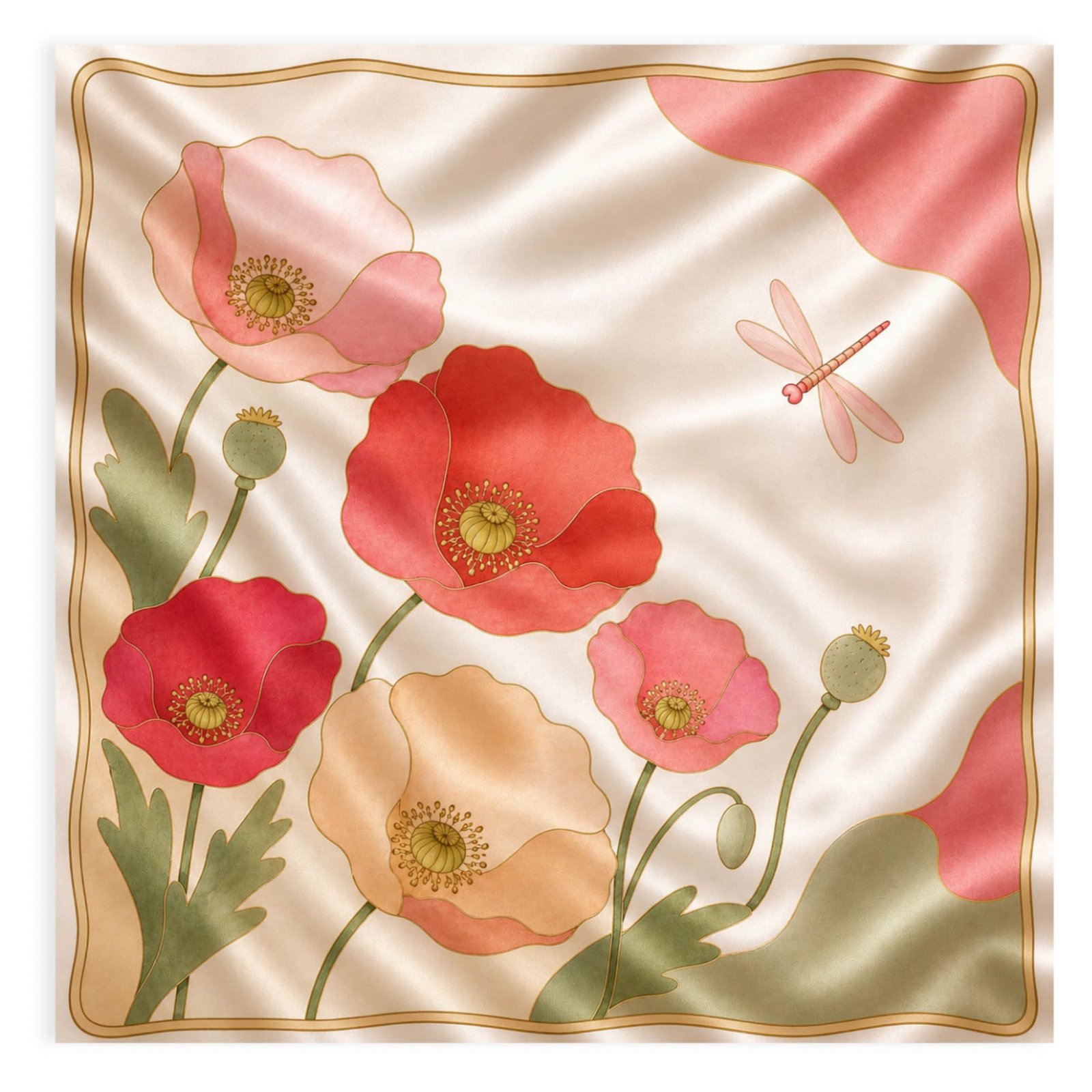 July 2026 silk painting member template preview