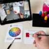 coffee-break-silk-painting-kit-video-course-on-ipad Parent & Child Kit